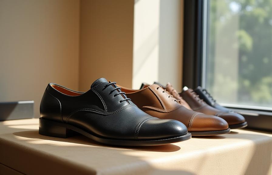 NeoVinci Footwear 프리미엄 이탈리안 카프스킨 구두